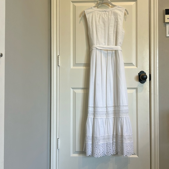 Talbots White Sleeveless Dress - Picture 4 of 6